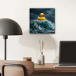 Storm - Badeend - Golven aluminium wit klein -sfeer5