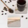 Kustlijn - Horizon - Hek onderzetter kurk middel -sfeer2