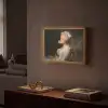 Vrouw - Barokjurk - Kauwgom Light Box met batterij (Wandlamp) middel -sfeer1