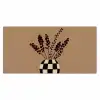 Minimalistisch - Vaas - Bloemen - Bruin Muismat XXL klein -3d_leeg