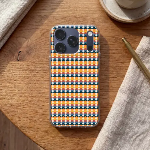 Retro - Disco - Golven Telefoonhoesje iPhone 17 Pro klein 878 -sfeer1