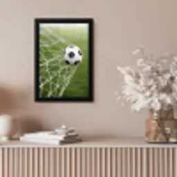 Voetbal - Goal - Net - Sport fotolijst zwart zonder passe partout klein -sfeer5