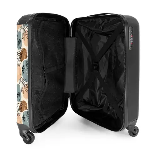 Boho - Zachte aardetinten NBS - Handbagage koffer - Kinderen Unisex middel -binnenkant