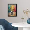 Boom - Kleurrijk - Grijs - Modern fotolijst zwart zonder passe partout klein -sfeer4