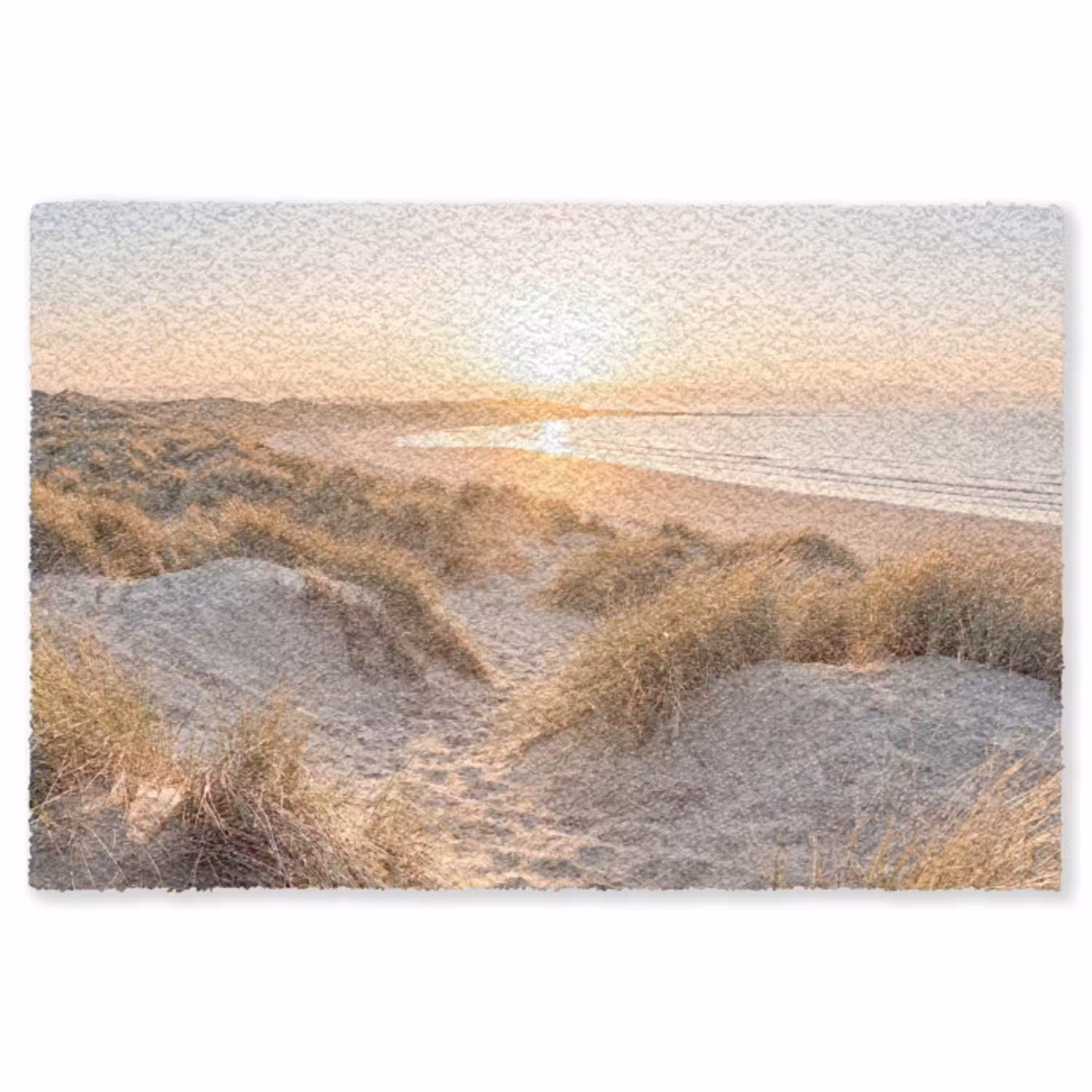 Duinen - Strand - Zee Vloerkleed Rechthoek klein -3d