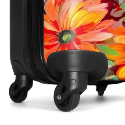 Bloemen - Kunst - Schilderij - Botanisch NBS - Handbagage koffer - Kinderen Unisex middel -wiel