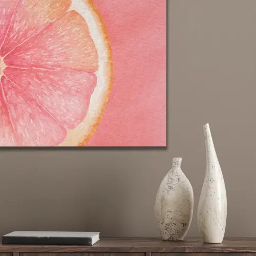 Grapefruit - Roze - Levendig PET vilt klein -sfeer6_closeup
