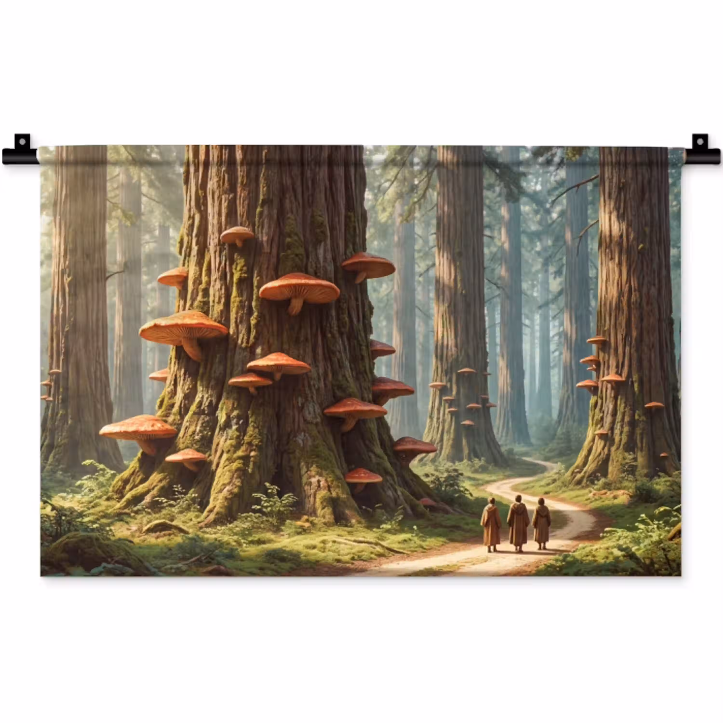 Bos - Bomen - Natuur Wandkleed katoen klein -zz3d