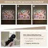 Kleurrijk - Roze - Oranje - Geel - Bloemen Light Box met batterij (Wandlamp) middel -USP_dimbaarNL