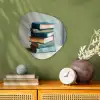 Stapel - Boeken - Groen - Daglicht Wandcirkel Organisch Forex 3mm klein -sfeer2