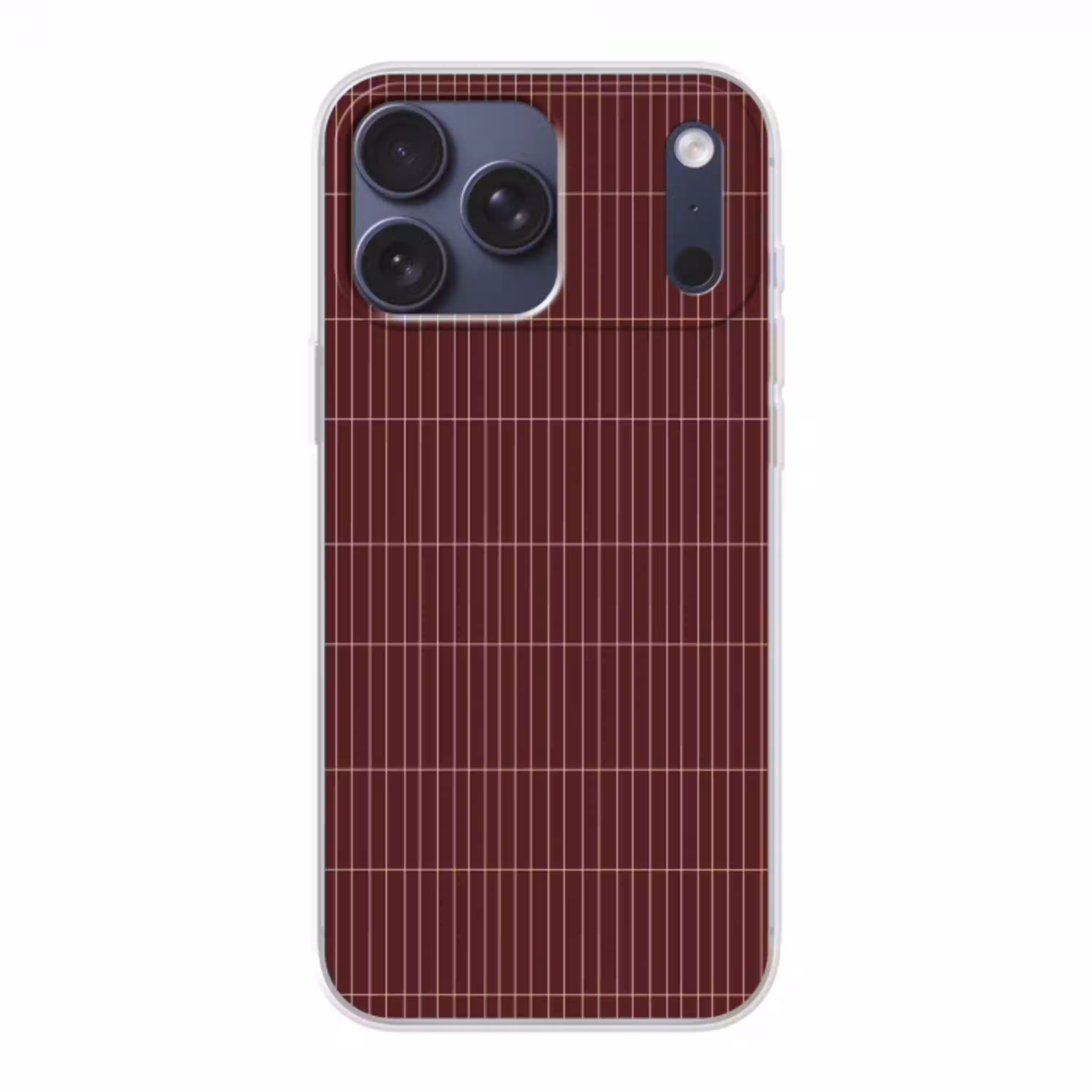 Lijnen - Patroon - Bordeaux Telefoonhoesje iPhone 17 Pro Max klein 879 -3d
