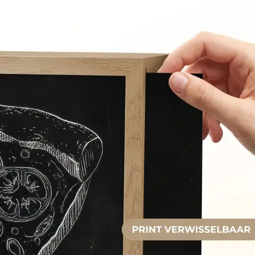 Pizzapunt - Toppings - Krijttekening Light Box met batterij (Wandlamp) middel -USP_websiteprintNL