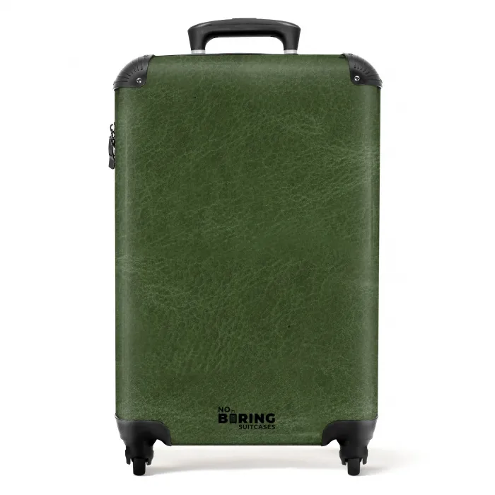 Lederen look bos groen NBS - Handbagage koffer - Volwassenen Unisex middel -productfoto_recht
