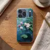 Waterlelies - Bloemen - Roze - Water Telefoonhoesje iPhone 17 Pro klein -sfeer1