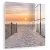 Zonsondergang - Strand - Zand plexiglas 5mm klein -zzzproduct_nieuw