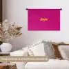 Smile - Stippen - Roze Wandkleed katoen klein -sfeer1