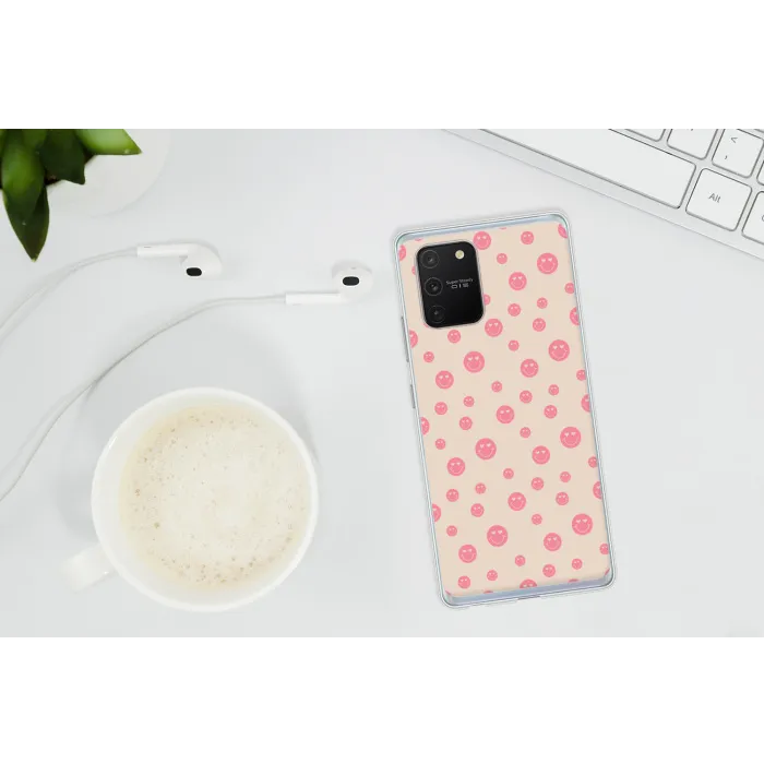 Smiley - Hart - Ogen - Patroon Telefoonhoesje Samsung Galaxy S10 Lite klein 364 -oordopS10Lite