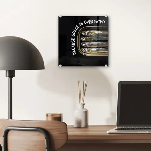 Sardines - Tekst - Vis - Blik plexiglas 5mm klein -sfeer6