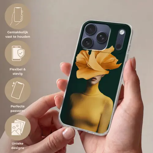 Vrouw - Hoed - Geel Telefoonhoesje iPhone 17 Pro klein -sfeer3_NL