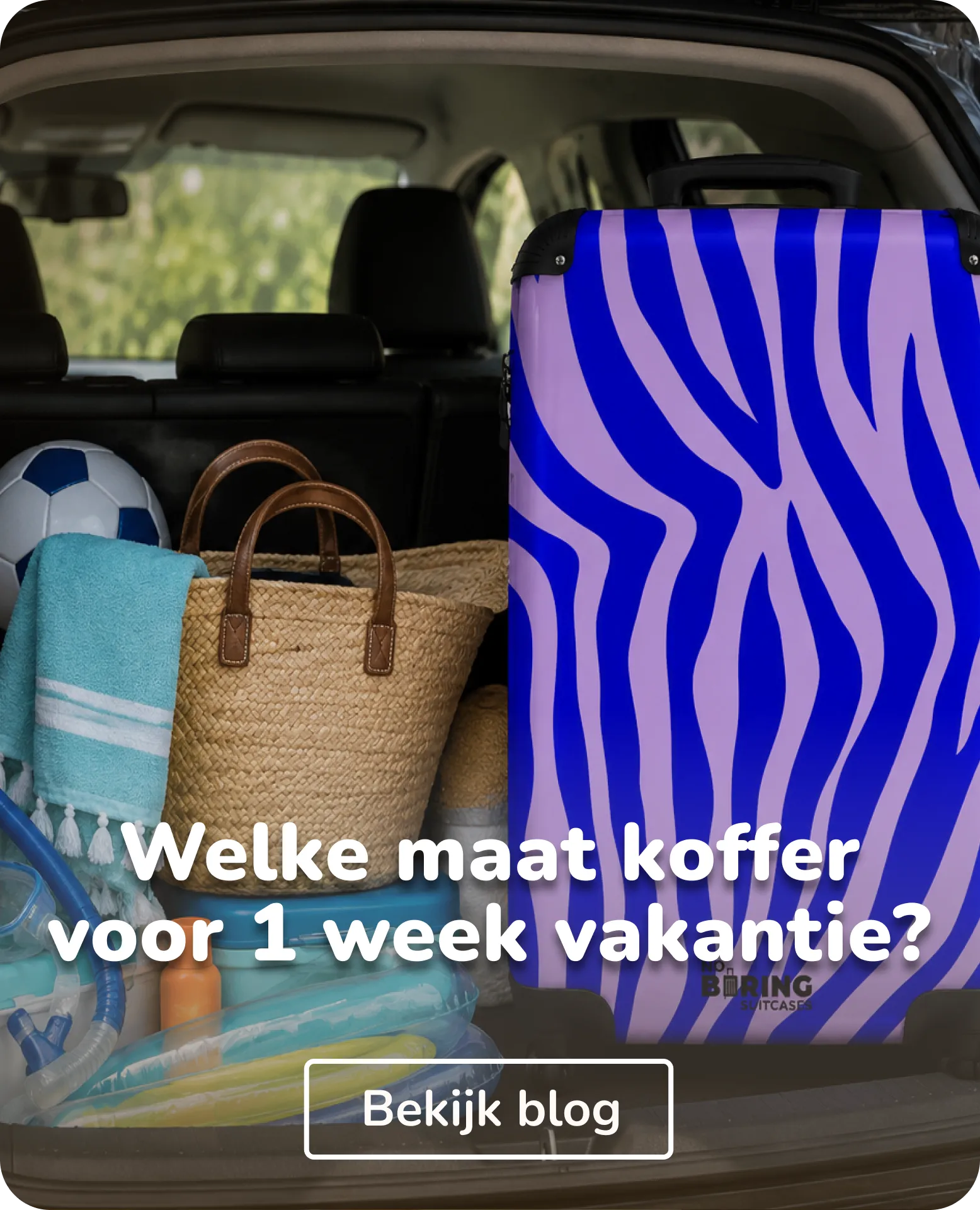 welke maat koffer voor 1 week vakantie