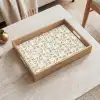 Tegel - Motief - Beige Dienblad Rechthoek middel 911 -sfeer1