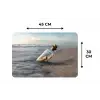 Glazenfles - Post - Zee - Zand Placemat vinyl groot -specs