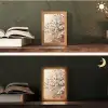 Bloesemtakken - Schilderachtig - Roze Light Box met kabel (Tafellamp) klein -sfeer3