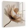Bloem - Beige - Crème plexiglas 5mm klein -zzzproduct_nieuw