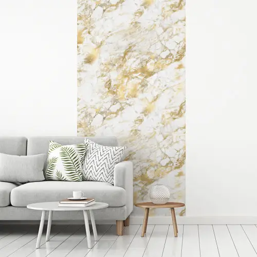 Marmer - Goud - Structuur fotobehang vinyl groot 64 -woonkamer
