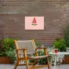 Watermeloen - Ijsje - Pitjes - Rood Tuinposter op houten frame 2 cm dik klein -sfeer3