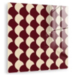 Rood - Tegelpatroon - Crème plexiglas 5mm klein 11 -zzzproduct_nieuw