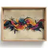 Explosie - Kleurrijk - Vormen - Abstract Dienblad Rechthoek middel -z3d_shopping