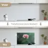 Anjer - Roze - Bloemblaadjes keuken achterwand spatscherm klein -voor_na_NL