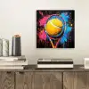 Graffiti - Tennis - Sport - Racket aluminium wit klein -sfeer1
