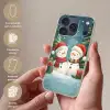 Sneeuwpop - Kerstsneeuw - Groen - Rood Telefoonhoesje iPhone 17 Pro klein -sfeer3_NL