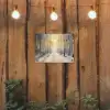 Winter - Abstract - Sneeuw - Natuur - Zon tuinposter los doek klein -sfeer1