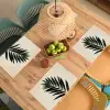 Palmblad - Donkere bladen - Subtiel Placemat vinyl groot -zzsfeer5_Kitchenyeah-website