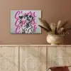 Cheers - Hond - Roze - Wijn PET vilt klein -sfeer4
