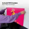 Haan - Kleurrijk - Kimono - Roze Inductie beschemer met haakjes klein -ky-ophangen-nl