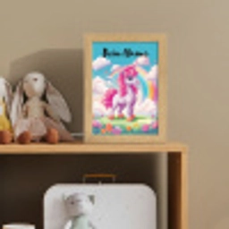 Unicorn - Meisjes - Bloemen - Regenboog - Eenhoorn Light Box met kabel (Kinderlampje) klein -sfeer2_kind