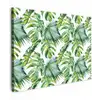 Bladeren - Monstera - Tropical - Jungle canvas 2cm klein -z3d