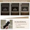 Mot - Bladachtig - Grijs Light Box met batterij (Wandlamp) middel -USP_dimbaarNL