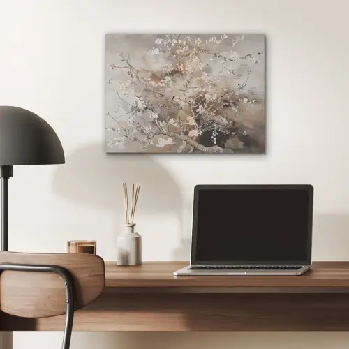 Amandelbloesem - Kunst - Van Gogh - Beige - Abstract PET vilt klein -sfeer5