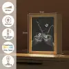 Whiskyglazen - Ijs - Spetters - Zwart Light Box met kabel (Tafellamp) klein -USP_NL