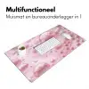 Schuim - Structuur - Roze Muismat XXL klein -sfeer4