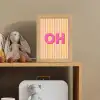 Tekst - Strepen - Roze Light Box met kabel (Kinderlampje) klein -sfeer2_kind