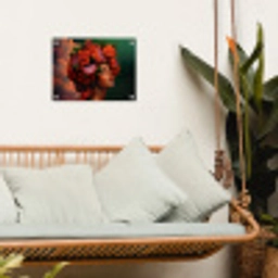 Vrouw - Drankenfruit - Rozen tuinposter los doek klein -sfeer7