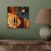 Silhouetten - Abstract - Zon - Maan aluminium wit klein -sfeer2