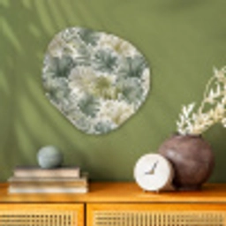 Bladeren - Botanisch - Groen Wandcirkel Organisch Forex 3mm klein 629 -sfeer2