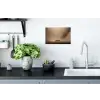 Bootje - Blaadjes - Goud - Water Muursticker klein -keuken
